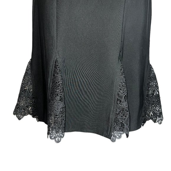Gorgeous! Designer Yigal Azrouel Black Lace Panel Off Shoulder Dress Siz… - Picture 11 of 12